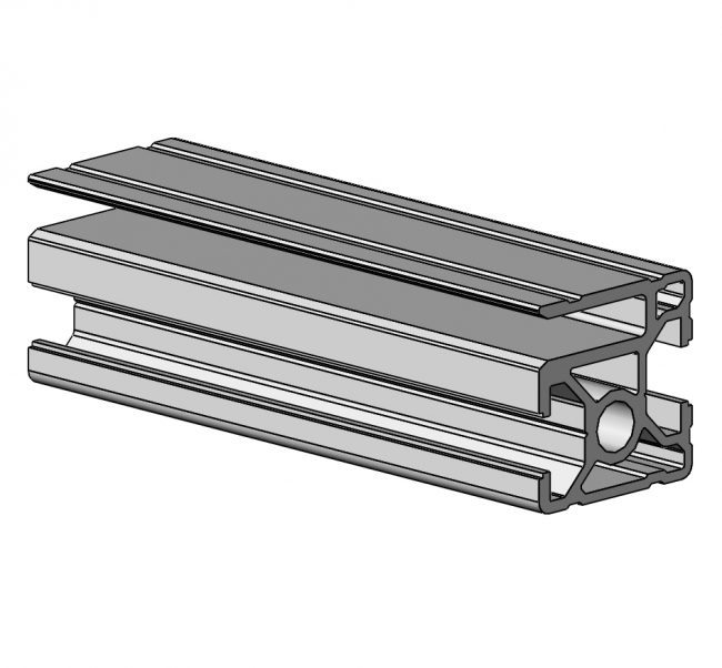 Klemmprofil 1N Nut 8, Einfassprofil, Rahmenprofil Klemmprofil 1N Nut 8, Einfassprofil, Rahmenprofil, Endprofil, Eckprofil, Aluminiumprofil, Systemprofil, Aluprofil, Maschinenbauprofil, Raster 30, Nut 8