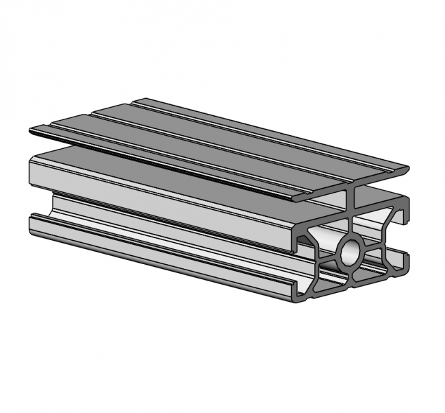 Klemmprofil 2N Nut 8, Einfassprofil, Rahmenprofil Klemmprofil 2N Nut 8, Einfassprofil, Rahmenprofil, Endprofil, Eckprofil, Aluminiumprofil, Systemprofil, Aluprofil, Maschinenbauprofil, Raster 30, Nut 8
