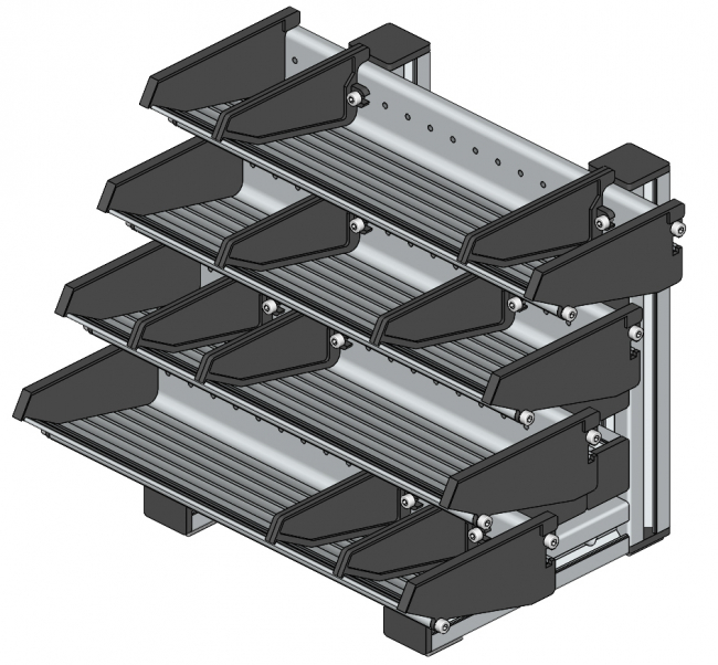 Greifbehälter, Materialbereitstellung, Greifrinne, Sichtlagerkästen, Greifschalen, Schraubenkasten