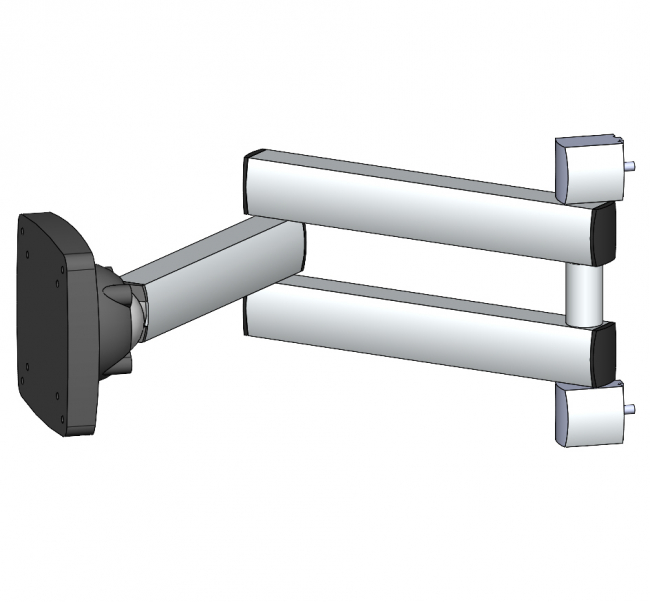 VESA Adapter, Schwenkarm, Ergolift, Monitor Wandhalterung, Monitor Tischhalterung, TV Lift, Monitorständer, Konferenzraum, Büro, Monitorhalterung Vollbeweglich, Monitor Arm Tischhalterung für Monitore, Bildschirme bis zu 27 Zoll, 8kg Belastbarkeit pro Arm