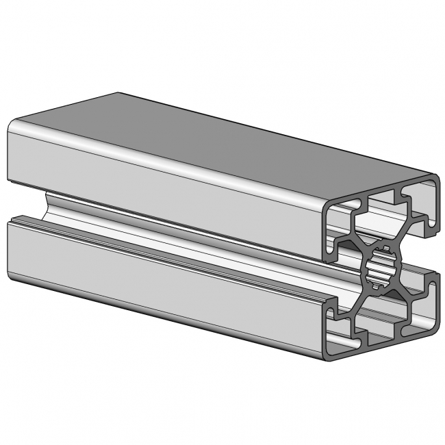 Profil 45 x 45 2N, Profil 45, 2N, Profil, Grundprofil, Aluminiumprofil, Systemprofil, Aluprofil, Maschinenbauprofil, Raster 45, Nut 10, Aluprofiltechnik