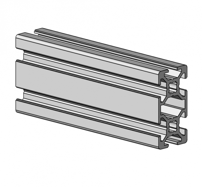 Profil 20 x 40, Profil 20, Profil, Grundprofil, Aluminiumprofil, Systemprofil, Aluprofil, Maschinenbauprofil, Raster 20, Nut 6