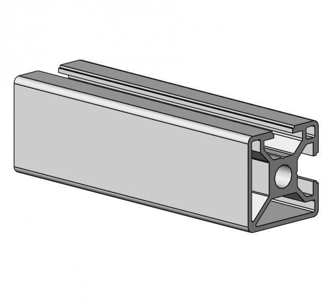Profil 30 x 30 2N-90 Grad, Aluminiumprofil, Systemprofil, Maschinenbauprofil Profil 30 x 30 2N-90 Grad, 2N, Profil 30, Profil, Grundprofil, Aluminiumprofil, Systemprofil, Aluprofil, Maschinenbauprofil, Raster 30, Nut 8, Aluprofiltechnik