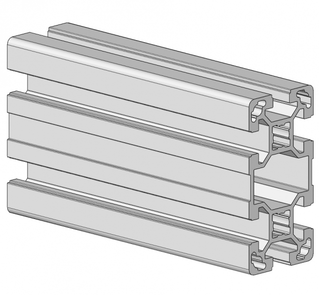 Profil 40 x 80, Profil 40, Profil 80, Profil, Grundprofil, Aluminiumprofil, Systemprofil, Aluprofil, Maschinenbauprofil, Raster 40, Nut 10, Aluprofiltechnik