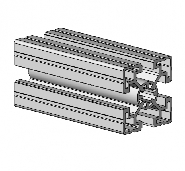 Profil 45 x 45 leicht, Aluminiumprofil, Systemprofil, Maschinenbauprofil Profil 45 x 45 leicht, Profil 45, Profil, Grundprofil, leicht, Aluminiumprofil, Systemprofil, Aluprofil, Maschinenbauprofil, Raster 45, Nut 10, Aluprofiltechnik
