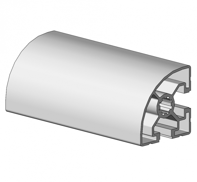 Profil 45 x 45 Radius, Profil 45, Profil, Radius, Grundprofil