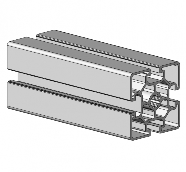Aluminiumprofil, Systemprofil, Aluprofil, Maschinenbauprofil, Raster 60, Nut 10, Aluprofiltechnik