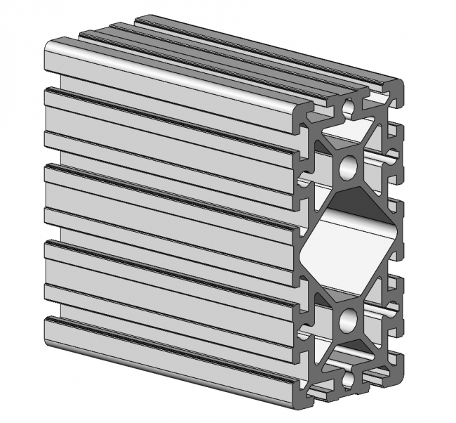 Profil 90 x 180, Aluminiumprofil, Systemprofil, Maschinenbauprofil Profil 90 x 180, Profil 90, Profil, Grundprofil, Aluminiumprofil, Systemprofil, Aluprofil, Maschinenbauprofil, Raster 45, Nut 10, Aluprofiltechnik