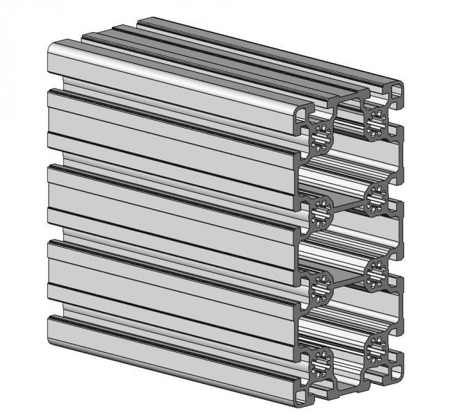 Aluminiumprofil, Systemprofil, Aluprofil, Maschinenbauprofil, Raster 45, Nut 10, Aluprofiltechnik