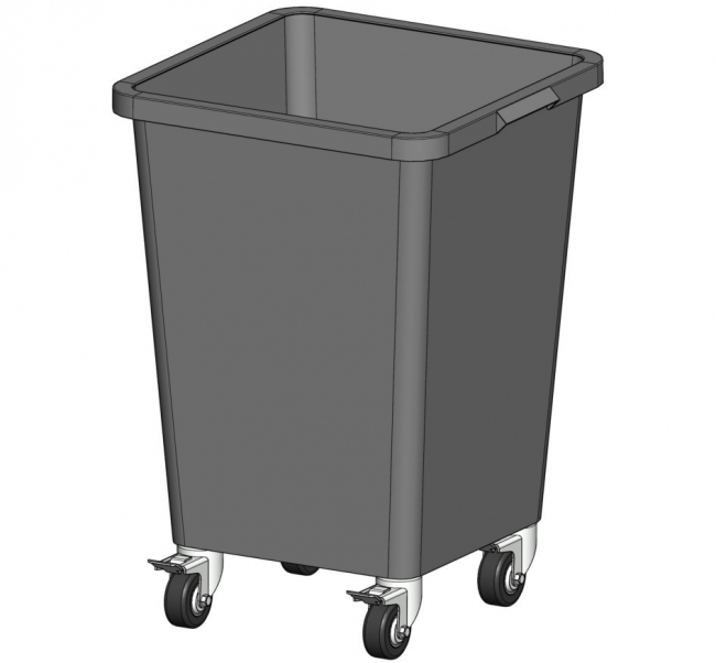 Recyclingwagen, Behälterwagen, Sammelwagen, Hausmeisterwagen, Logistikwagen, Intralogistik,  Kastenwagen, multifunktional, Behälter, Abfall, Müll, Verwertung,