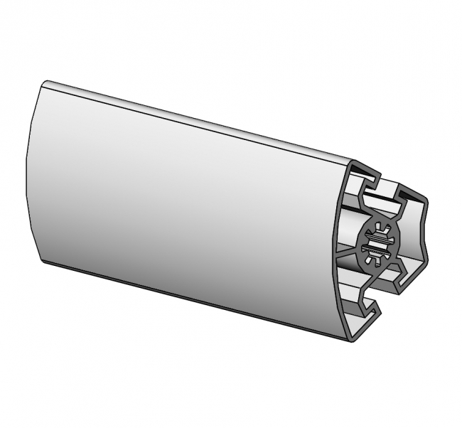 Winkelprofil 45 x 60°, Aluminiumprofil, Systemprofil, Maschinenbauprofil Winkelprofil 45 x 60°, Winkelprofil 45, Winkelprofil, Profil, Grundprofil
