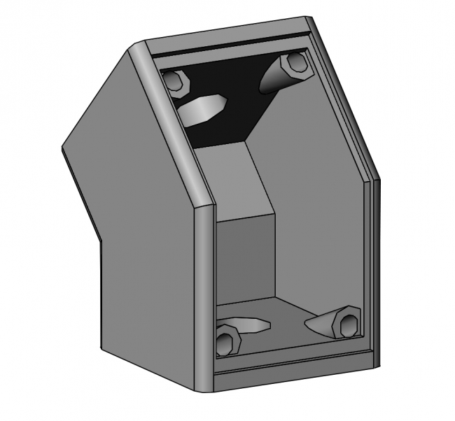 Verbinder 45°, Verbinder, Verbindung, 45